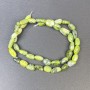 Jadeite Beads Faceted 9x7mm+ on thread, 39cm+ length
