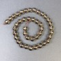 Smoky Topaz Beads, faceted round 10mm on a thread, length 37"+