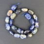 Sodalite Beads Tumbled 17×11 mm ± on Thread, 39 cm+ length