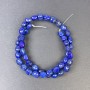 Lapis Lazuli beads tumbled 9x7 mm +- on a thread, length 40 cm+