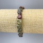 Dragon's Blood Jasper Bead Bracelet, tumbled, 10x9mm stones, stretchy 18cm