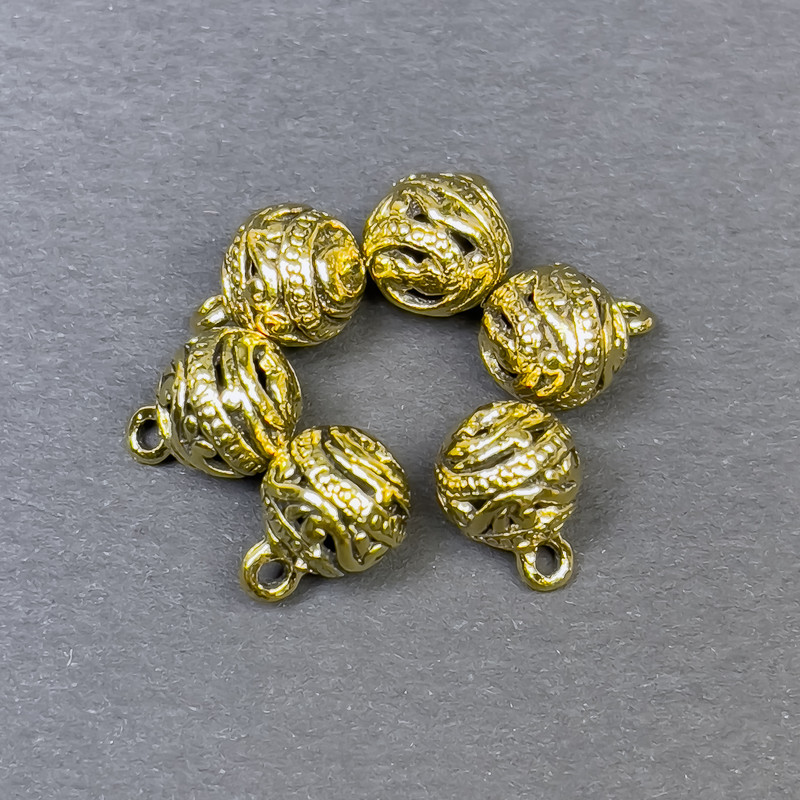 Pendant Bail in Gold Tone, 8x11mm ± packaged 6 pcs