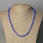 Lapis Lazuli Necklace (individual) smooth bead, 6mm diameter ±, length 50mm ± with clasp