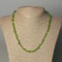 Chrysoprase Necklace Beads, faceted, diameter 9x5mm±, length 50mm± with clasp