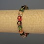 Bracelet Glass Smooth Beads, diameter 10mm±, 18cm±, stretchy