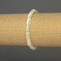 Bracelet Mother of Pearl Cylindrical, diameter 10x6mm +-, length 18cm +-/ stretchy