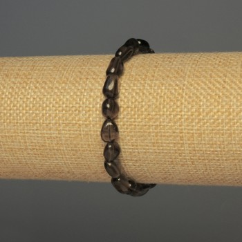 Rauchtopaz Faceted Bead Bracelet, 7-10×7 mm ± diameter, 18 cm ± length, stretch</name