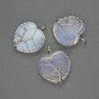 Pendant Heart Moonstone in a silver-plated setting, diameter 30x30mm±, length 37mm±