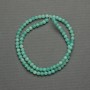 Amazonite Beads Smooth Round 4mm on Threaded String, 38cm+ length