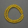 Citrine Beads (IMI) Smooth Round Bead, 6mm± Diameter, on Thread, 37cm+ Length