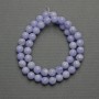 Agate Beads (Pressed) Smooth Round 8mm ± on Noodle, Length 38cm+