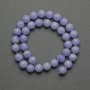 Agate Beads (natural) smooth ball, diameter 10mm± on thread, length 37cm+