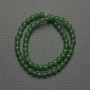 Chrysoprase Beads smooth ball 6mm diameter ± on thread, length 38cm+