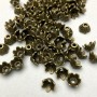 Cap cap findings for bead, bronze color, diameter 7x1mm± opening, diameter 2mm± packaging (~ 32pc. ±)