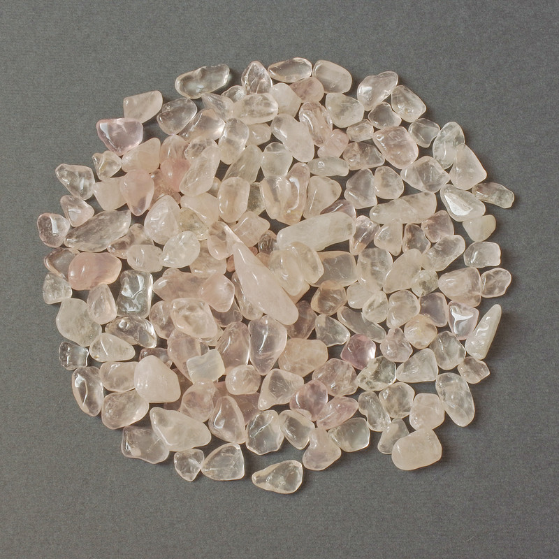 Natural Pink Quartz Tumbled Beads, Natural Rough Without Hole, 8-14x6-9mm (per 100g)