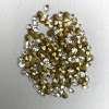 White rhinestones, stones, color white, diameter 3.8 mm (+/-), pack / 10 g (+/-)