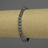 Sapphire Bracelet Smooth Bead, 7–8 mm diameter ± assorted sizes, 18 cm length ± stretch