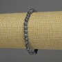 Sapphire Bracelet Smooth Bead, 7–8 mm diameter ± assorted sizes, 18 cm length ± stretch