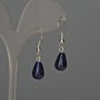 Earrings Pink-Toned Quartz 8x12mm ±, length 32mm ±