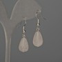 Earrings Mountain Crystal Drop 10x15mm+-, length 35mm+