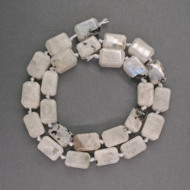 Adularia Natural Stone Beads Rectangular 9×9×13mm, length 42cm