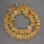 Citrine Beads natural stone chips, 9-12×4 mm, +-/-, length 41cm+