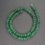 Malachite Beads Rondelle, 8x3 mm, length 41 cm