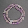 Natural Amethyst Beads, Faceted Cylindrical, 7×11 mm, 41 cm length