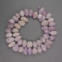 Amethyst Beads, faceted, natural stone, 12x9 mm, thread length 40 cm
