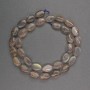 Labradorite Beads Oval Natural Stone, 8×12×5 mm, length 41 cm