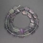 Fluorite Beads Rectangular 10×13×3 mm, thread length about 42 cm