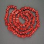 Natural Red Coral Beads Chip, 8-10 mm diameter, thread length 80 cm