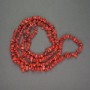 Natural Red Coral Bead Chip, 7mm diameter, 80cm length