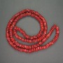 Natural Red Coral Rondelle Beads, 9x3mm diameter, 85cm length