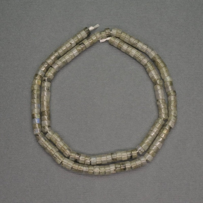 Labradorite Rondelle Beads, 4x2 mm, 40 cm length, natural stone