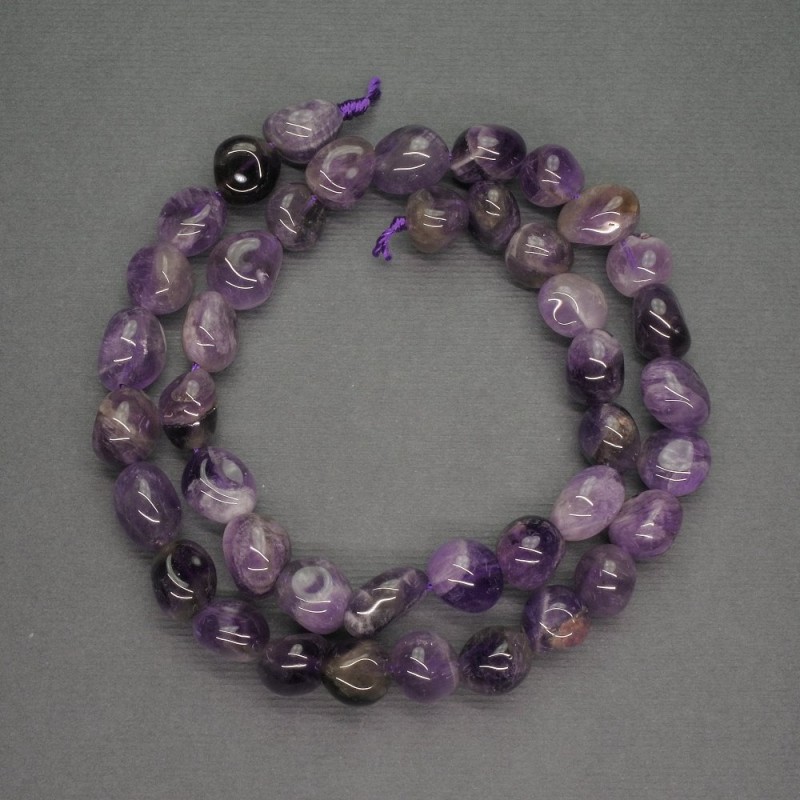Amethyst Beads, Faceted, 9 mm diameter, 40 cm length (±)