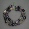 Natural stone Fluorite beads, faceted round, diameter 9mm±, length 39cm±