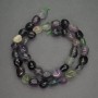 Natural stone Fluorite beads, faceted round, diameter 9mm±, length 39cm±