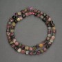 Natural Gemstone Tourmaline Rondelle Beads, diameter 5mm, length 40cm