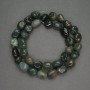 Natural Stone Jasper Green Faceted Beads 9–10 mm, 38 cm length