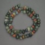 Jasper Beads Multicolor Faceted Round 9mm (±) 40cm (±) Necklace Thread