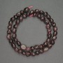 Garnet Beads, Faceted, 6mm diameter, 39cm length