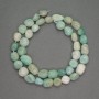 Amazonite Beads Tumbled, 8x9 mm, 40 cm length