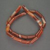 Natural Sardonyx Beads Cylindrical 6×15 mm, length 39 cm