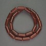 Carnelian Cylindrical Beads 8x15mm, 40cm strand