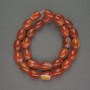 Natural Sardonyx Barrel Beads, diameter 10x13mm ±, length 38cm ±