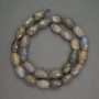 Labradorite Beads, Faceted Baril Bead, 10×15 mm, ~40 cm Length