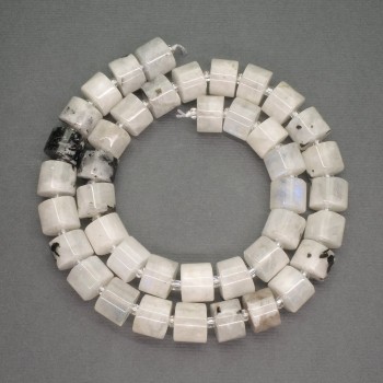 Adularia Beads Cylindrical 10x8 mm Natural Stone