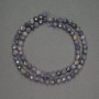 Natural Sapphire Beads Faceted Round Bead Ø 5.5 mm, length 39 cm