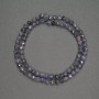 Sapphire Beads, Faceted Round Beads, 5mm Diameter, 39cm Length (approx.)